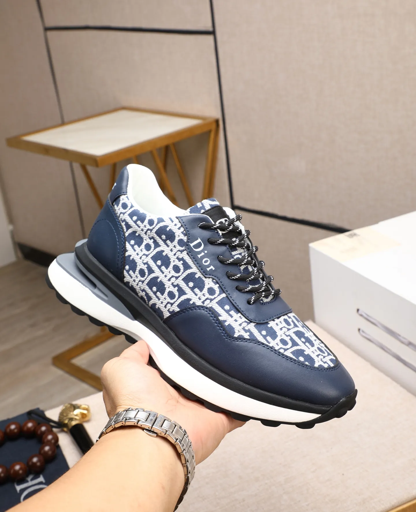 Men's men's shoes💰460 🌹🌹[Dior] 2025 latest model🙈original replica! 👟👟👟You can go to the top-notch workmanship. The upper is made of Italian 🇮🇹imported cowhide. The mesh lining is suitable for travel. The original replica outsole makes it suitable for all kinds of travel, showing low-key luxury. Let quality speak for itself. Color: Size: 38-44